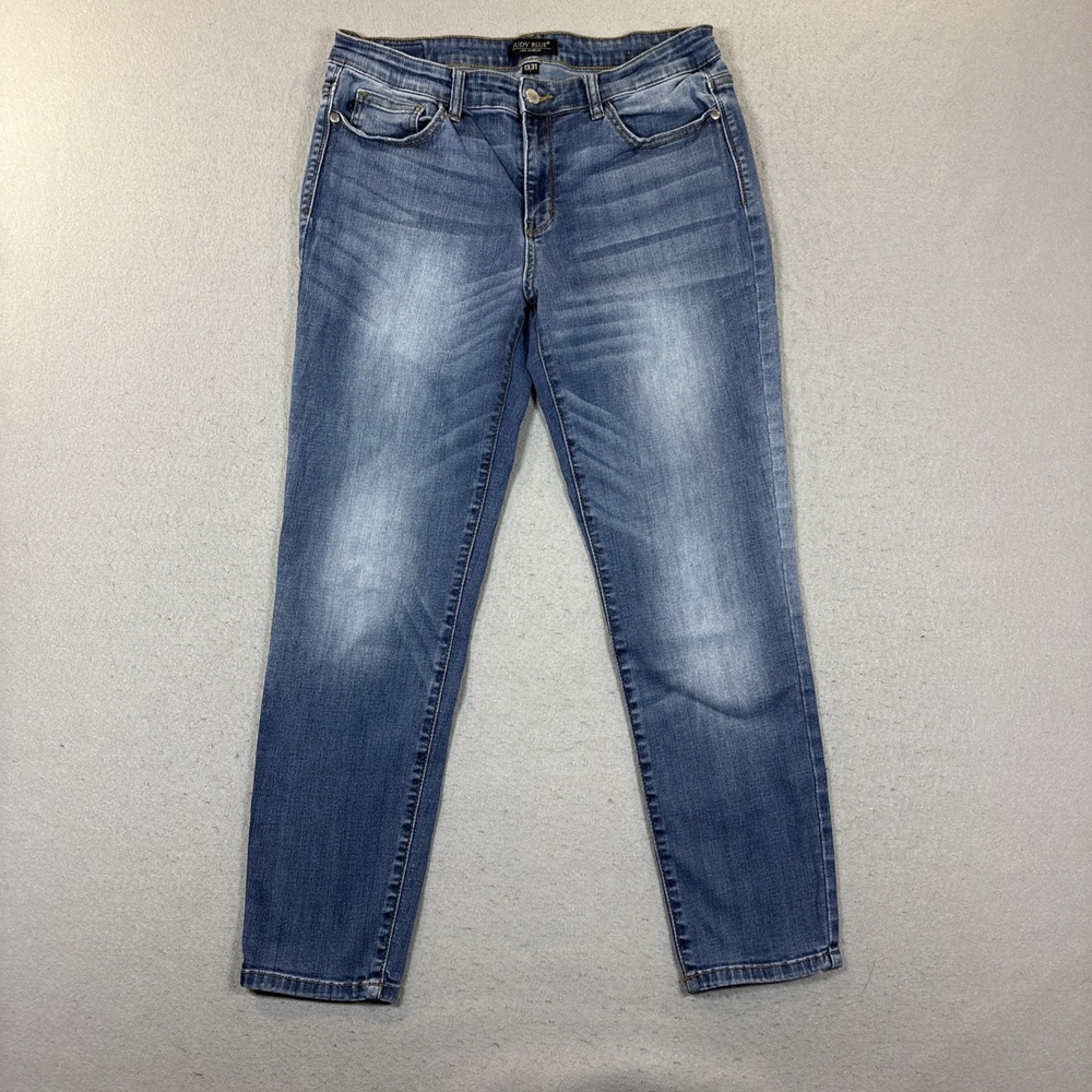 Judy Blue Jeans Womens 13/31 Blue Mid Rise Stretch Ankle Denim